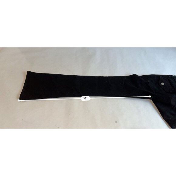 Hudson Barbara High-Rise Bootcut Jean w/ Flap in Black - Picture 5 of 7